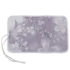 Pale Mauve White Flowers Pen Storage Case (s) by SpinnyChairDesigns