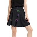 Bubble in blavk background Waistband Skirt View1