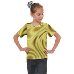 Golden Wave Kids  Mesh Piece Tee