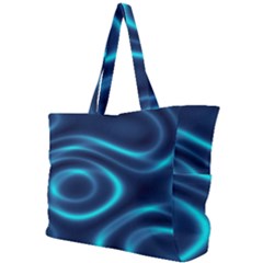 Blue Wavy Simple Shoulder Bag