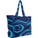 Blue Wavy Simple Shoulder Bag View2