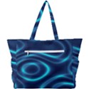 Blue Wavy Simple Shoulder Bag View3