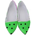 Dots and lines, mixed shapes pattern, colorful abstract design Women s Low Heels View1