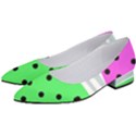 Dots and lines, mixed shapes pattern, colorful abstract design Women s Low Heels View2