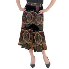Fractal Geometry Midi Mermaid Skirt