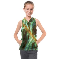 Abstract Illusion Kids  Sleeveless Hoodie