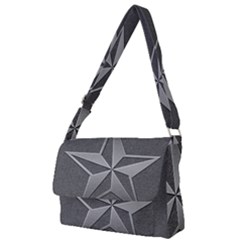Star Grey Full Print Messenger Bag (l) by HermanTelo