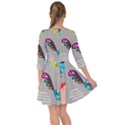 Scandinavian Birds Feather Weather Smock Dress View2