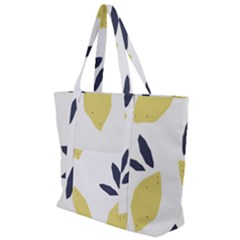 Laser Lemons Zip Up Canvas Bag by andStretch