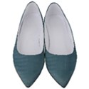 Turquoise Alligator Skin Women s Low Heels View1
