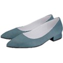 Turquoise Alligator Skin Women s Low Heels View2