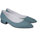 Turquoise Alligator Skin Women s Low Heels View3