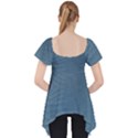 Turquoise Alligator Skin Lace Front Dolly Top View2