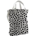 Black And White Seamless Cheetah Spots Canvas Messenger Bag View2