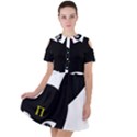 Bunny Girl Mask Short Sleeve Shoulder Cut Out Dress  View1