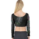 Galaxy Space Long Sleeve Crop Top View2