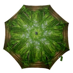 In The Forest The Fullness Of Spring, Green, Hook Handle Umbrellas (large) by MartinsMysteriousPhotographerShop