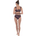 Abstract Zigzag Motif Bandaged Up Bikini Set  View2