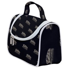 Dinosaur Skeleton Head Motif Pattern Satchel Handbag