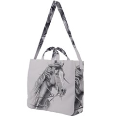 Custom Horse Square Shoulder Tote Bag by HermanTelo
