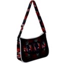 Twist Flower Zip Up Shoulder Bag View1