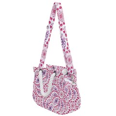 Modern Ornate Pattern Design Rope Handles Shoulder Strap Bag