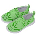 Electric Lime Kids  Velcro No Lace Shoes View2