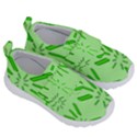 Electric Lime Kids  Velcro No Lace Shoes View3