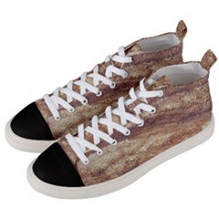 Grunge Surface Print Men s Mid-top Canvas Sneakers