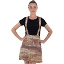 Grunge Surface Print Velvet Suspender Skater Skirt View1
