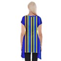 Blueyellow  Short Sleeve Side Drop Tunic View2