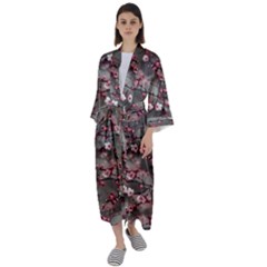 Realflowers Maxi Satin Kimono by Sparkle