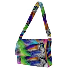Rainbowcat Full Print Messenger Bag (l)