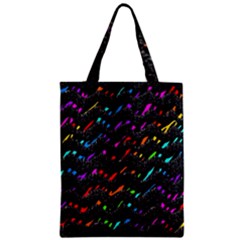 Rainbowwaves Zipper Classic Tote Bag