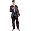 Rainbowwaves Men s Long Sleeve Satin Pyjamas Set View1