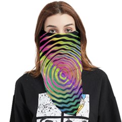 Rainbowwaves Face Covering Bandana (triangle) by Sparkle