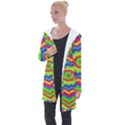 Masaic Colorflower Longline Hooded Cardigan View1