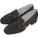 Black And White Geometric Kinetic Pattern Women s Chunky Heel Loafers View2