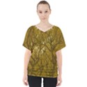 Forest Landscape Illustration 2 V-Neck Dolman Drape Top View1