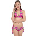 logohotpinkpattern Tie It Up Bikini Set View1