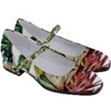 Watercolor monstera leaves Women s Mary Jane Shoes View3