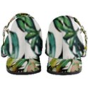 Watercolor monstera leaves Women s Mary Jane Shoes View4