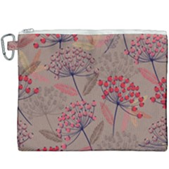 Cherry Love Canvas Cosmetic Bag (xxxl) by designsbymallika