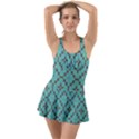 Tiles Ruffle Top Dress Swimsuit View1