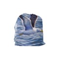 Seagull Flying Over Sea, Montevideo, Uruguay Drawstring Pouch (Medium) View2