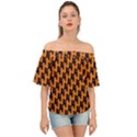 Halloween Off Shoulder Short Sleeve Top View1