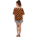 Halloween Off Shoulder Short Sleeve Top View2