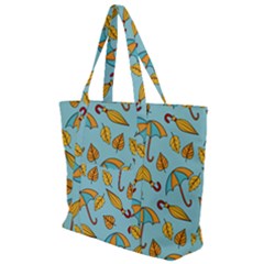 New Season Umbrella Zip Up Canvas Bag by designsbymallika