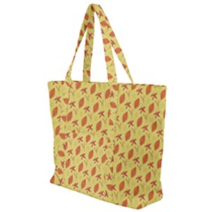Autumn Leaves 4 Zip Up Canvas Bag by designsbymallika