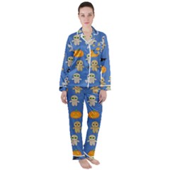 Halloween Satin Long Sleeve Pyjamas Set